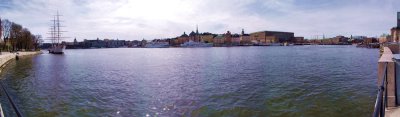 Stockholm City stream from Skeppsholmen